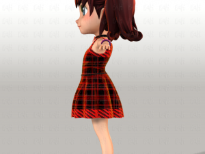girl v05 3D Model
