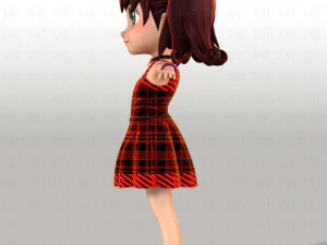girl v05 3D Model