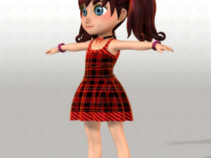 girl v05 3D Model