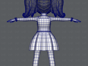 girl v05 3D Model