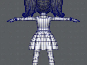 girl v05 3D Model
