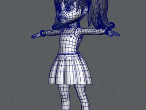 girl v05 3D Model