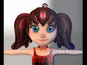 girl v05 3D Model