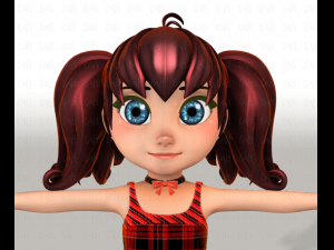 girl v05 3D Model
