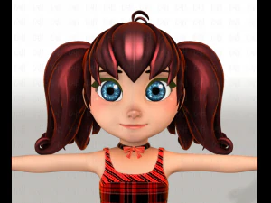 girl v05 3D Model