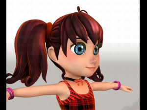 girl v05 3D Model