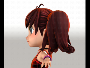 girl v05 3D Model