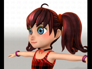girl v05 3D Model