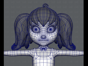 girl v05 3D Model