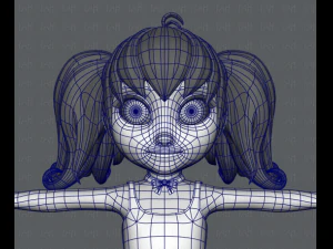 girl v05 3D Model