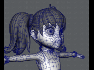 girl v05 3D Model