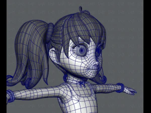 girl v05 3D Model
