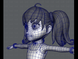 girl v05 3D Model