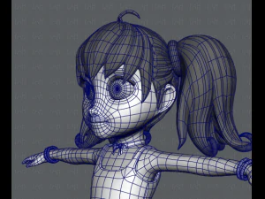 girl v05 3D Model