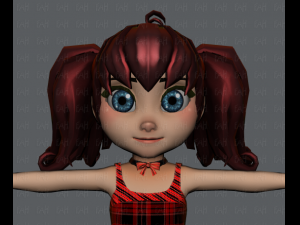 girl v05 3D Model