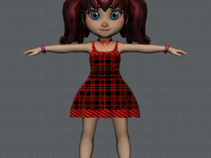 girl v05 3D Model