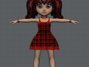 girl v05 3D Model
