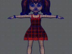 girl v05 3D Model