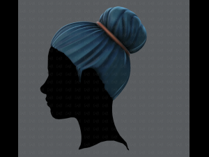 3d hair style for woman v01 3D 模型