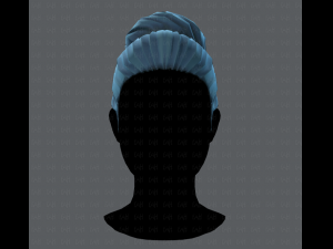 3d hair style for woman v01 3D 模型