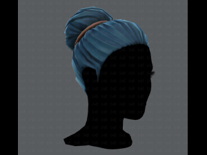 3d hair style for woman v01 3D 模型