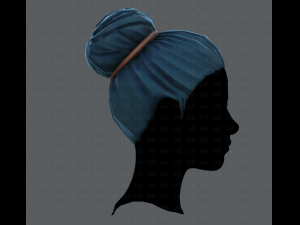3d hair style for woman v01 3D 模型