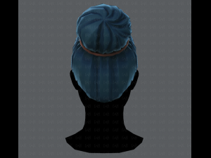3d hair style for woman v01 3D 模型