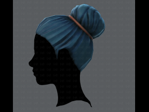 3d hair style for woman v01 3D 模型