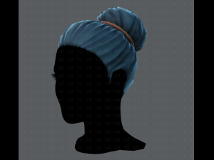 3d hair style for woman v01 3D 模型