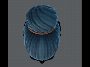3d hair style for woman v01 3D 模型