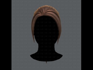 3d hair style for woman v02 3D Model
