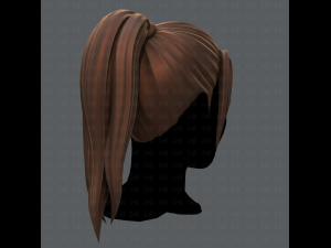 3d hair style for woman v02 3D Model
