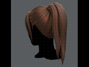 3d hair style for woman v02 3D Model