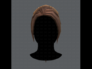 3d hair style for woman v02 3D Model
