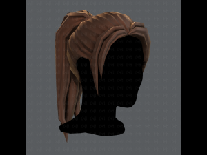 3d hair style for woman v02 3D Model