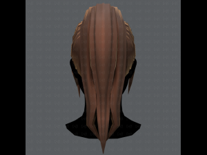 3d hair style for woman v02 3D Model