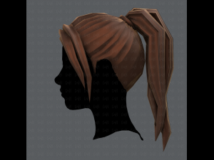 3d hair style for woman v02 3D Model