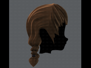 3d hair style for girl v06 3D 모델