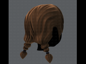 3d hair style for girl v06 3D 모델