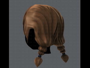 3d hair style for girl v06 3D 모델
