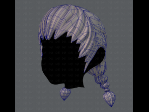 3d hair style for girl v06 3D 모델