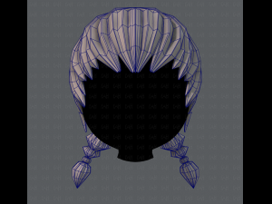 3d hair style for girl v06 3D 모델