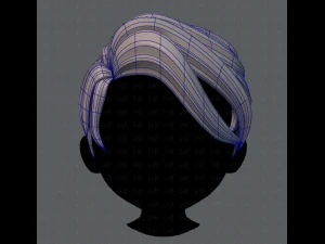 3d hair style for boy v06 3D Model