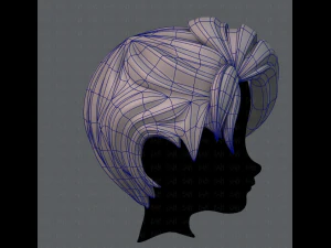 3d hair style for boy v06 3D Model