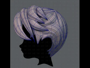 3d hair style for boy v06 3D Model