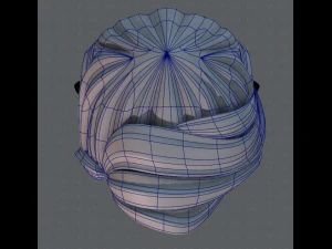 3d hair style for boy v06 3D Model