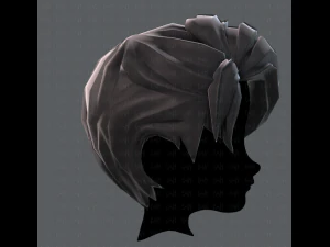 3d hair style for boy v06 3D Model