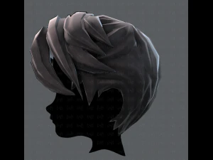 3d hair style for boy v06 3D Model