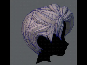 3d hair style for boy v06 3D Model