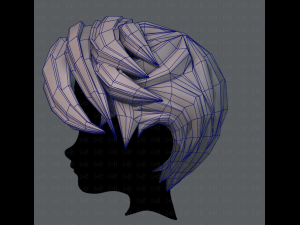 3d hair style for boy v06 3D Модель